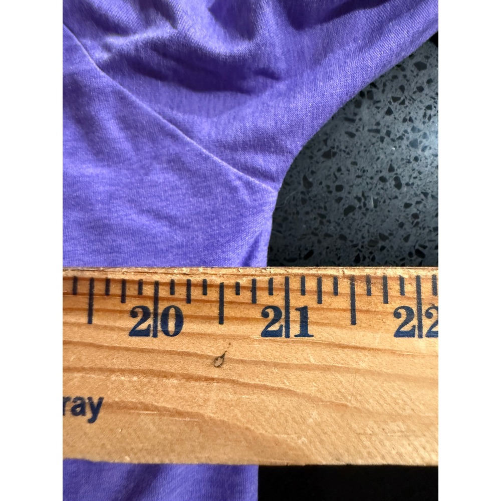 Beyond Yoga Womens Purple Heathered Raglan Long Sleeve Cropped Top Size M USA - Picture 6 of 8